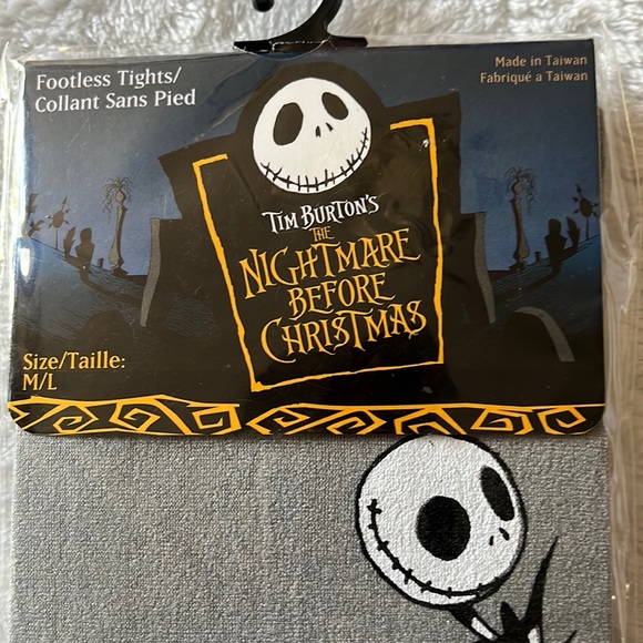 Nightmare Before Christmas Footless Tights Size S/M - Picture 5 of 6